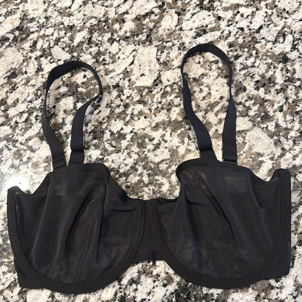 NWOT CUUP The Balconette-Mesh Bra Black - Picture 8 of 11